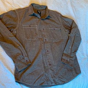 Mens stussy button up large